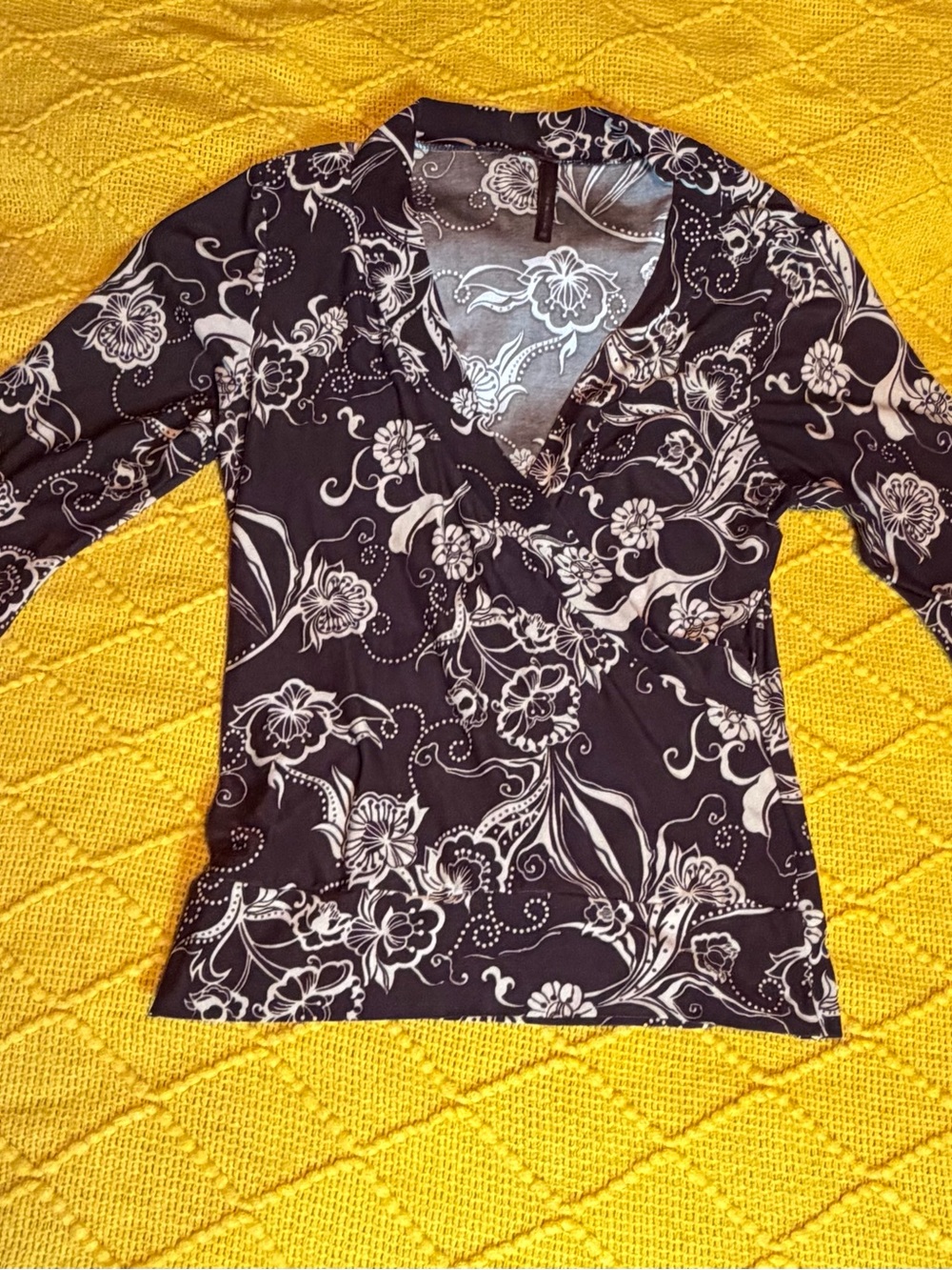 A. Byer Cream Lace V-Neck Tunic Tank and Skinny Blouse - Picture 6 of 10
